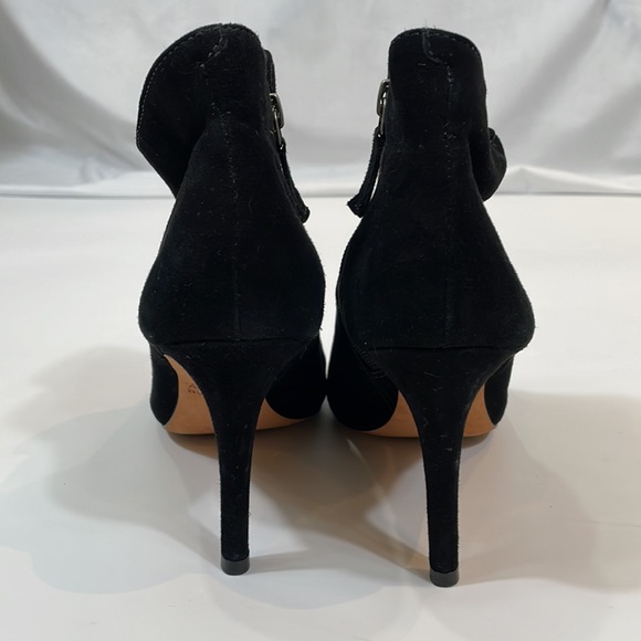 Johnston & Murphy Black Leather Bootie Heels 7.5 EUC Genuine Leather - Picture 5 of 11